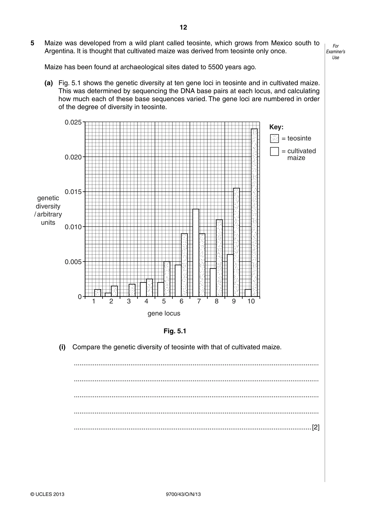 Cambridge A Level Biology 9700 2013 Oct/Nov Paper 4 · Variant 3 question paper, page 12 of 24