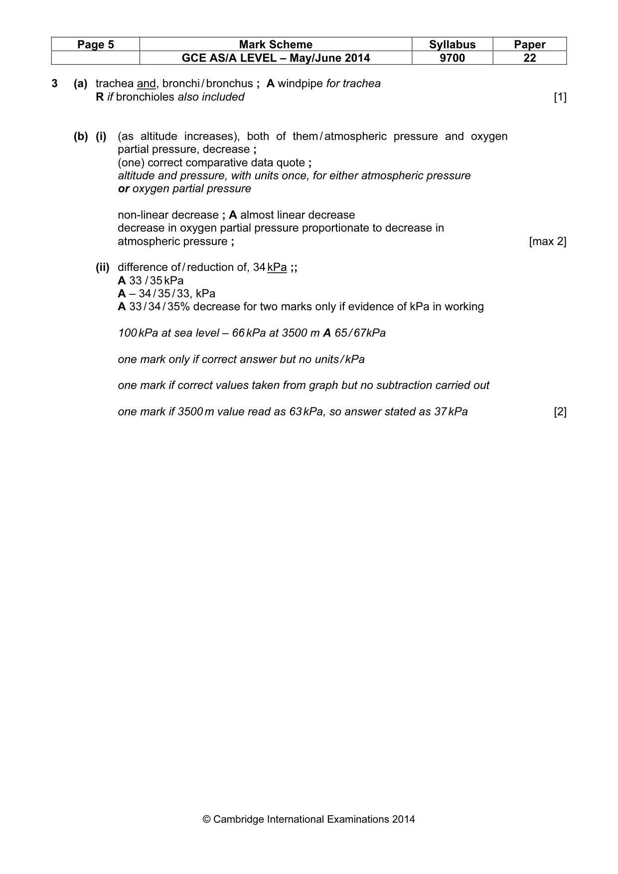 Mark scheme, page 6 of 13