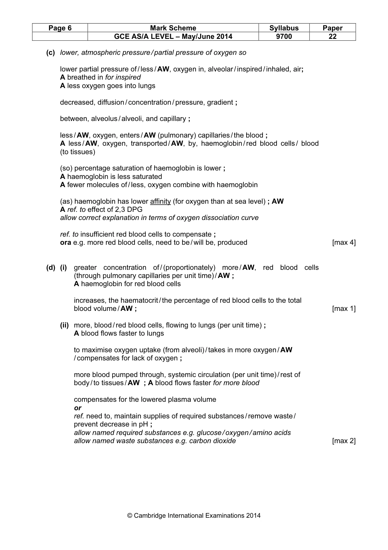 Mark scheme, page 7 of 13