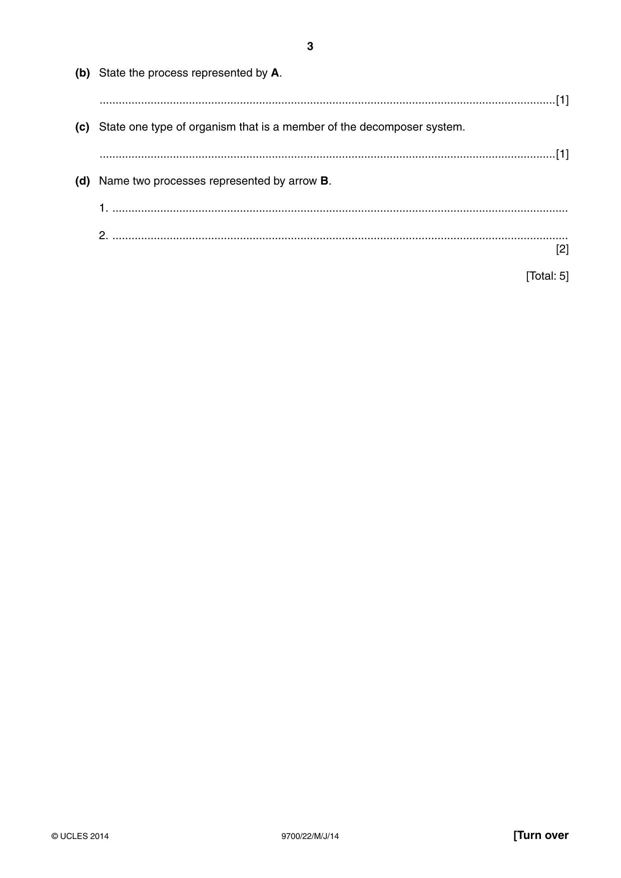 Cambridge A Level Biology 9700 2014 May/June Paper 2 · Variant 2 question paper, page 3 of 16