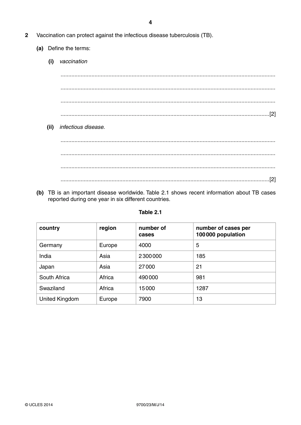 Cambridge A Level Biology 9700 2014 May/June Paper 2 · Variant 3 question paper, page 4 of 12
