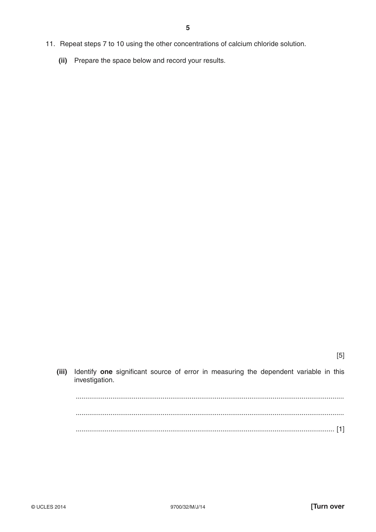 Cambridge A Level Biology 9700 2014 May/June Paper 3 · Variant 2 question paper, page 5 of 16