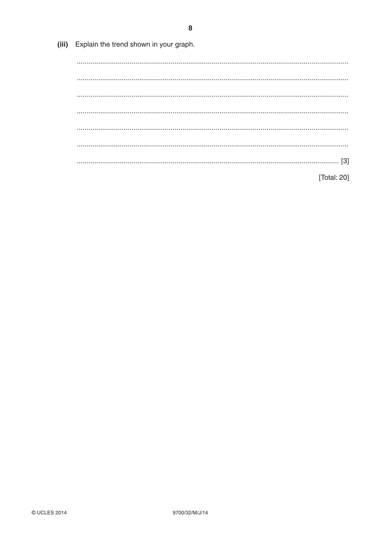 Cambridge A Level Biology 9700 2014 May/June Paper 3 · Variant 2 question paper, page 8 of 16