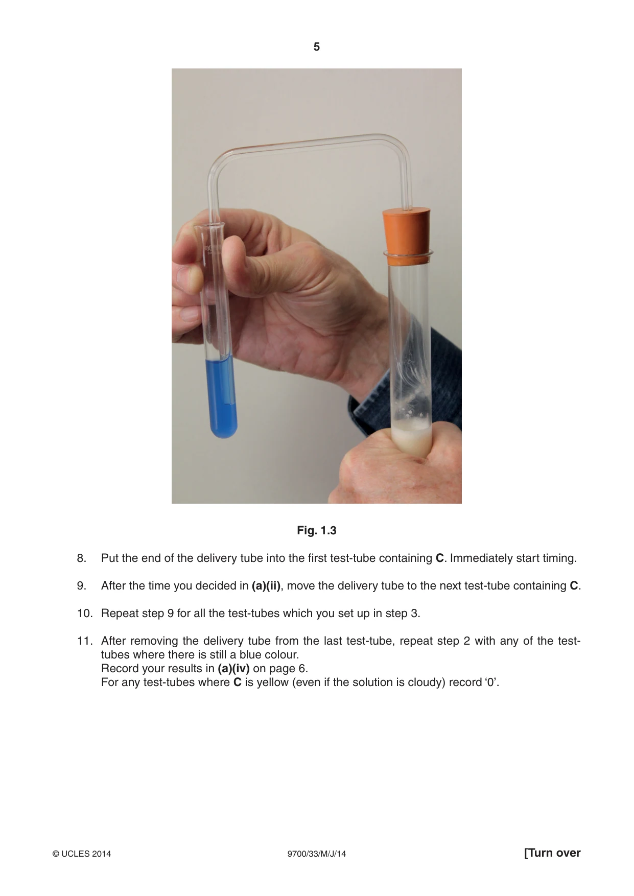 Cambridge A Level Biology 9700 2014 May/June Paper 3 · Variant 3 question paper, page 5 of 16