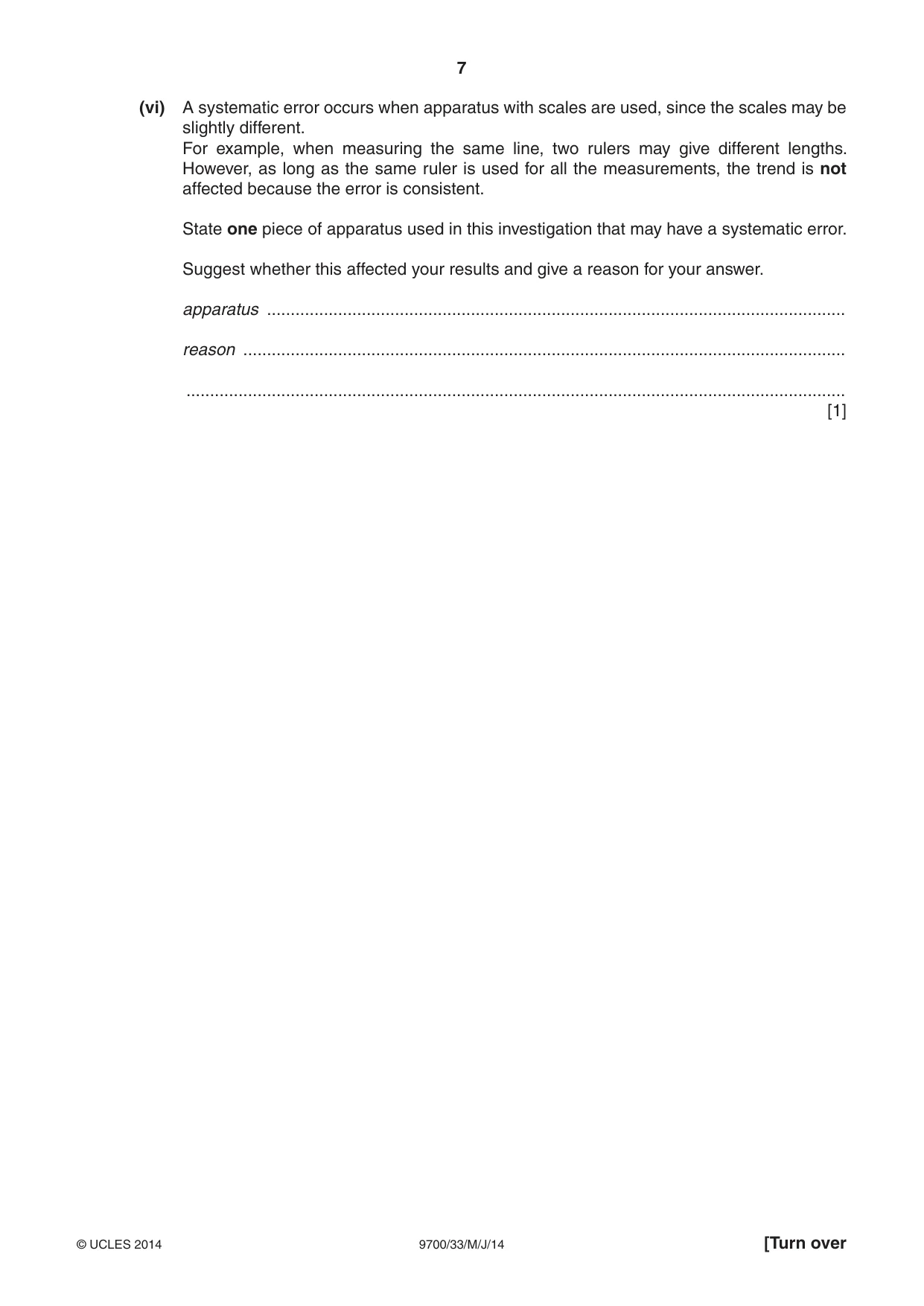 Cambridge A Level Biology 9700 2014 May/June Paper 3 · Variant 3 question paper, page 7 of 16