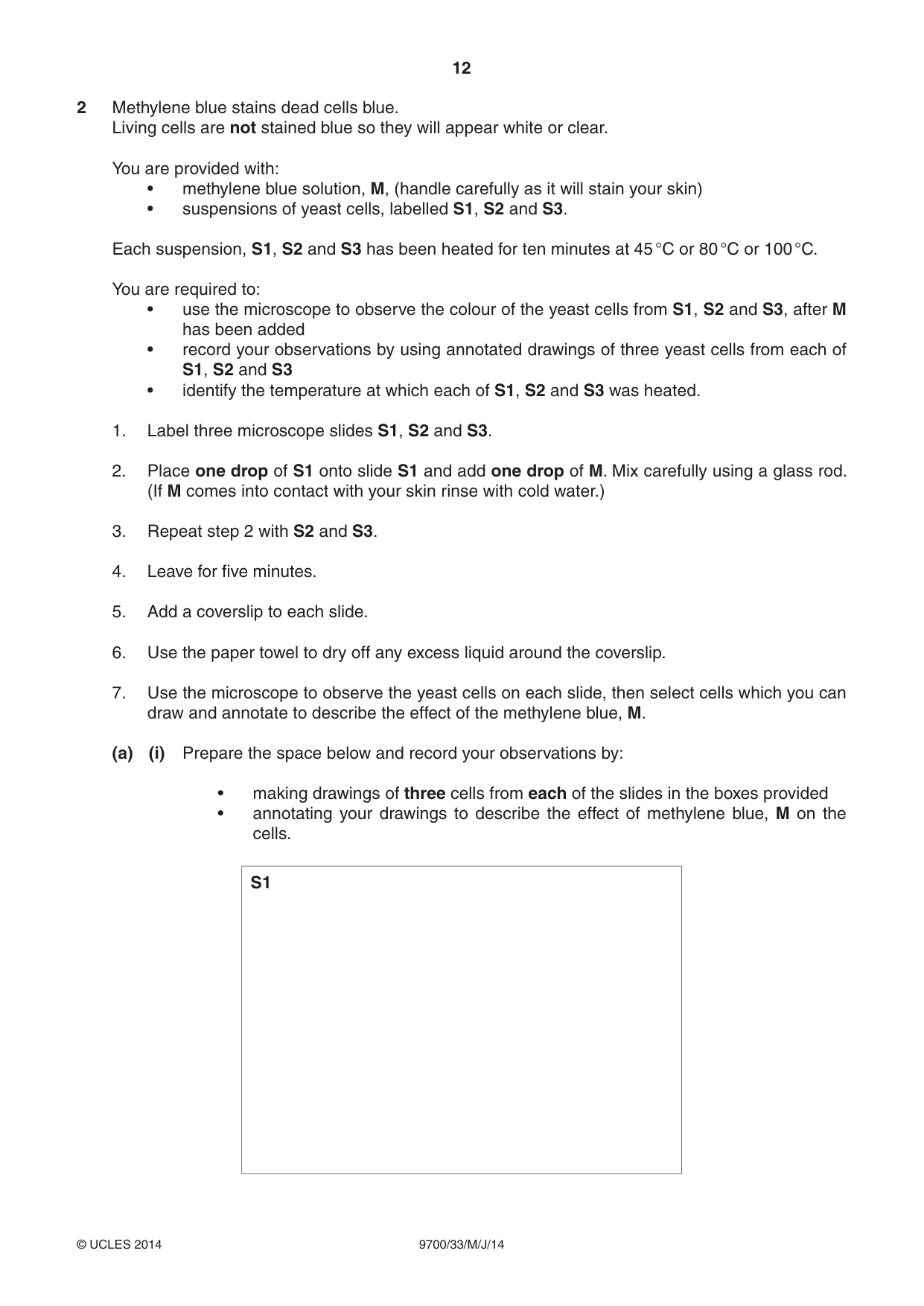 Cambridge A Level Biology 9700 2014 May/June Paper 3 · Variant 3 question paper, page 12 of 16
