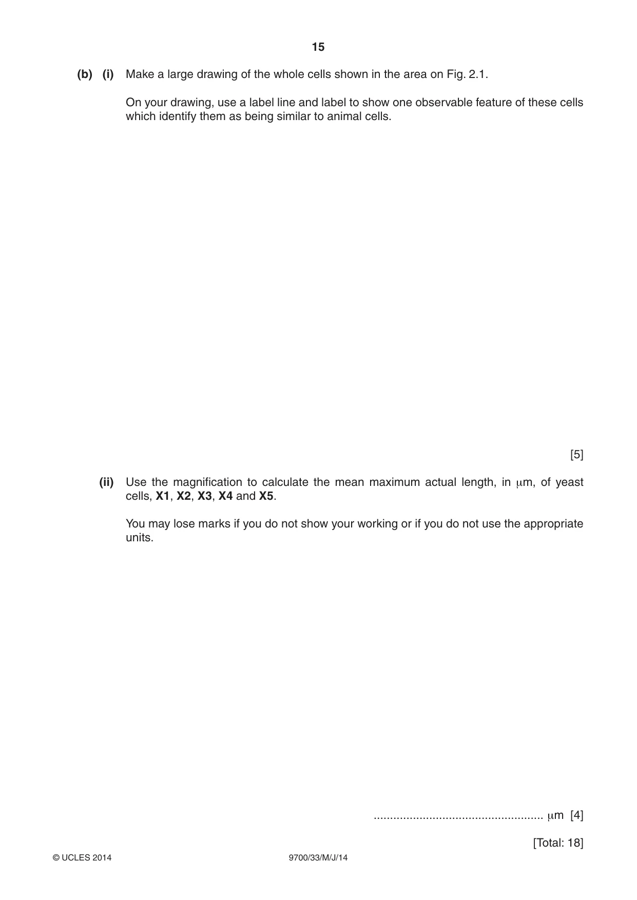 Cambridge A Level Biology 9700 2014 May/June Paper 3 · Variant 3 question paper, page 15 of 16