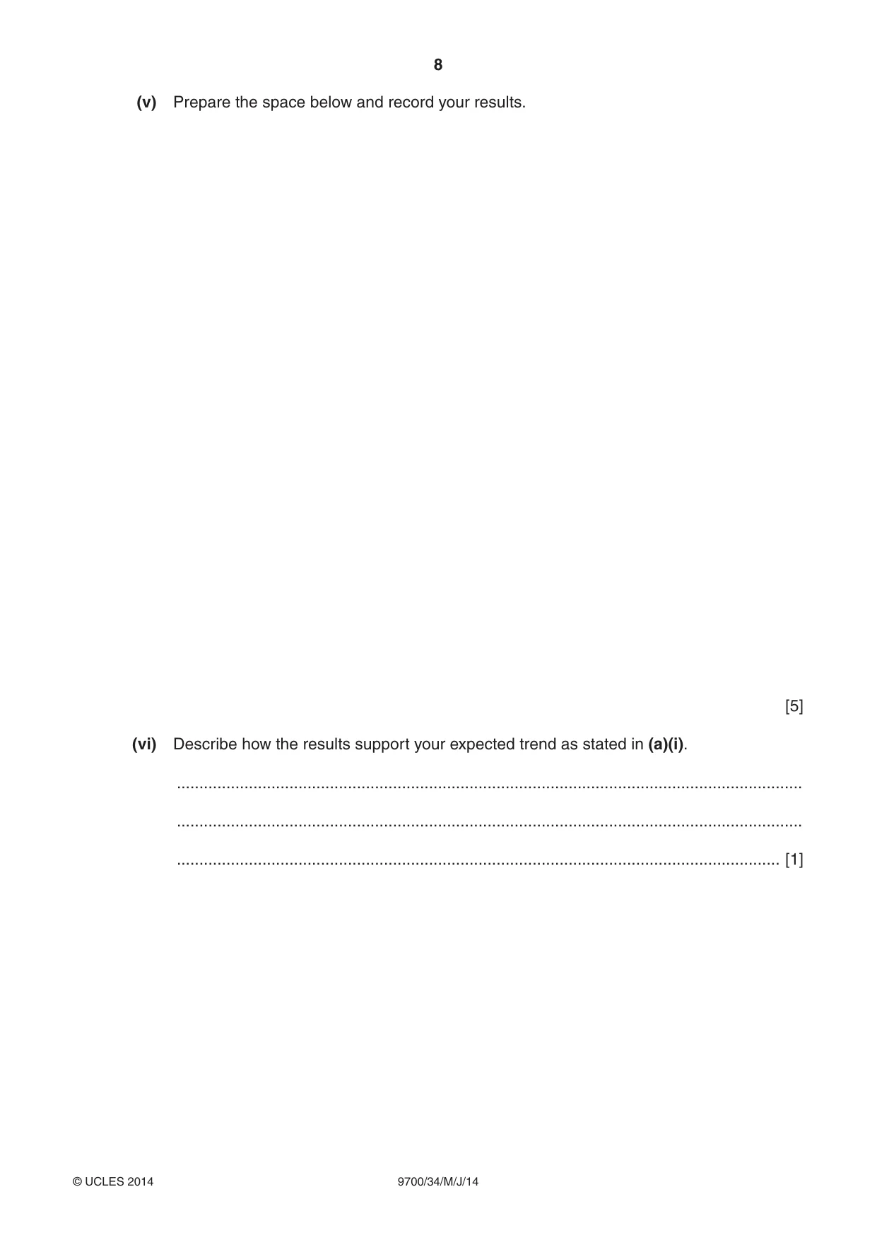 Cambridge A Level Biology 9700 2014 May/June Paper 3 · Variant 4 question paper, page 8 of 16