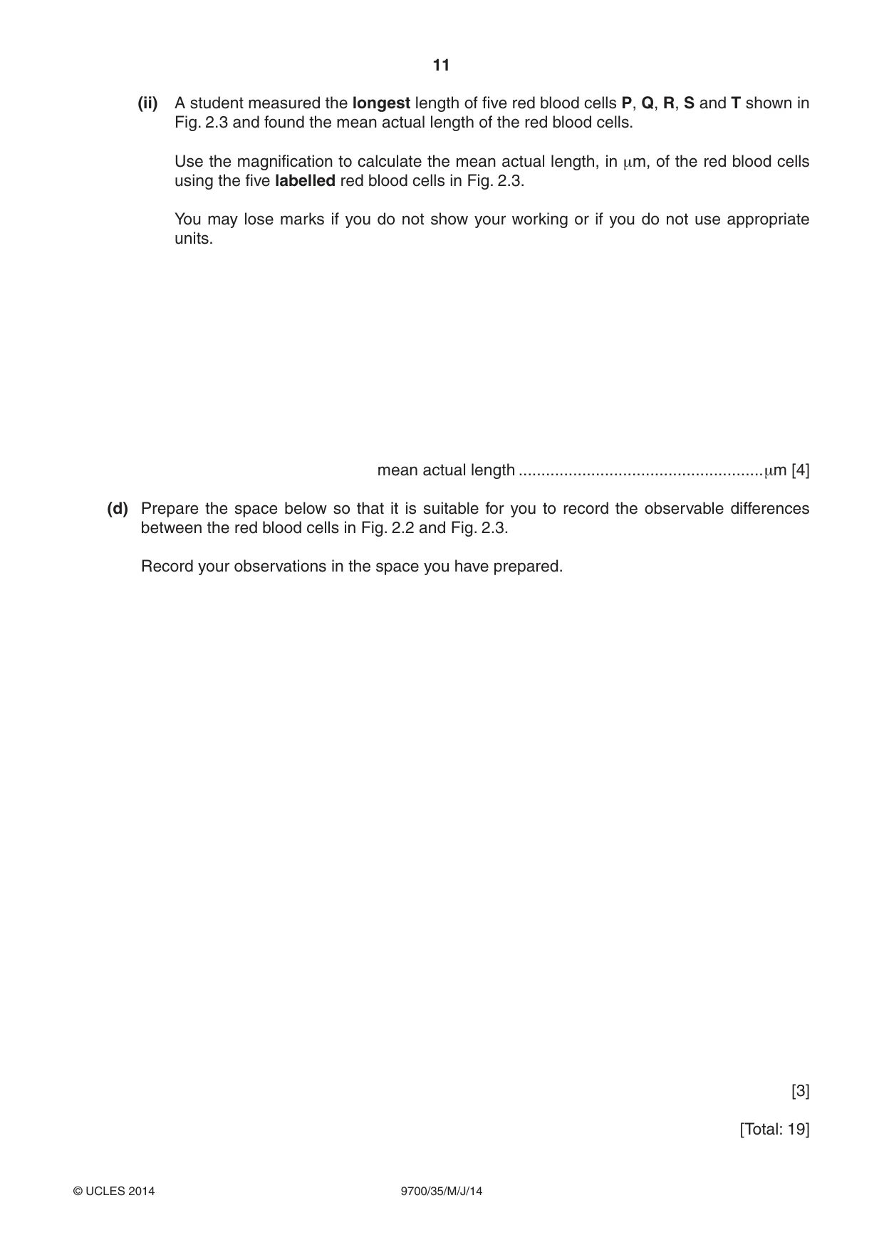Cambridge A Level Biology 9700 2014 May/June Paper 3 · Variant 5 question paper, page 11 of 12