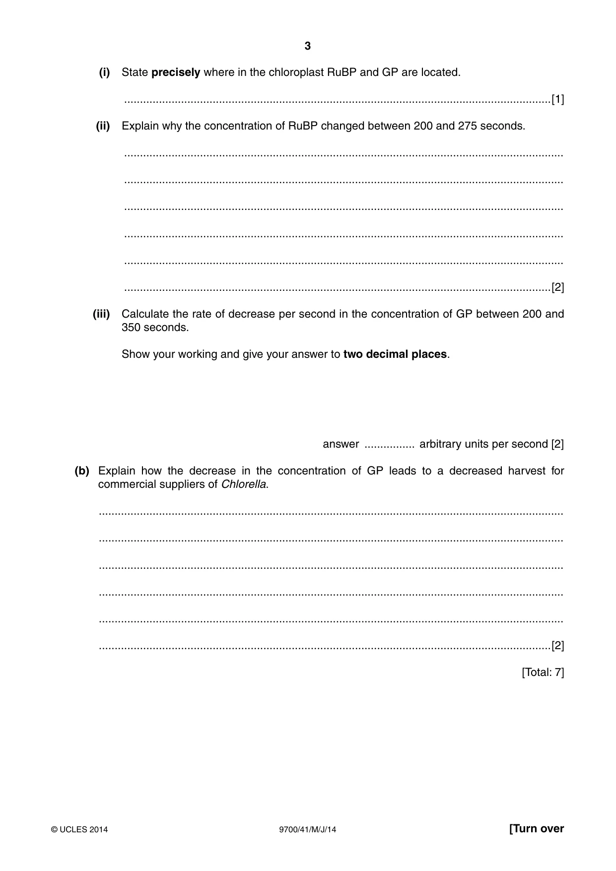 Cambridge A Level Biology 9700 2014 May/June Paper 4 · Variant 1 question paper, page 3 of 24
