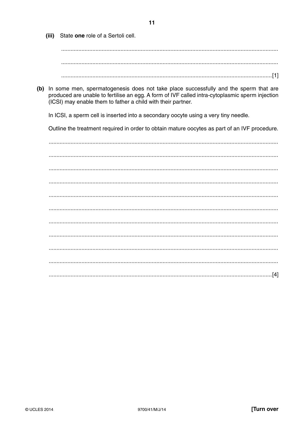 Cambridge A Level Biology 9700 2014 May/June Paper 4 · Variant 1 question paper, page 11 of 24