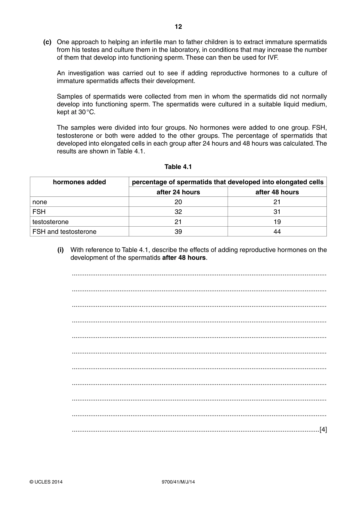 Cambridge A Level Biology 9700 2014 May/June Paper 4 · Variant 1 question paper, page 12 of 24