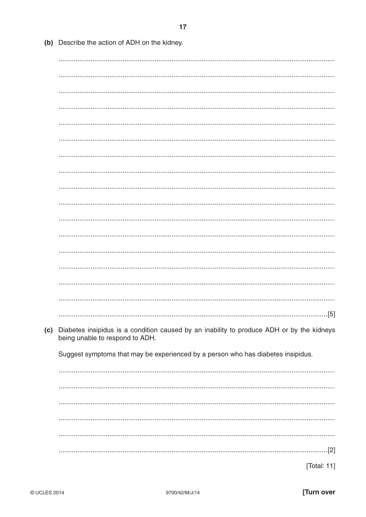 Cambridge A Level Biology 9700 2014 May/June Paper 4 · Variant 2 question paper, page 17 of 24