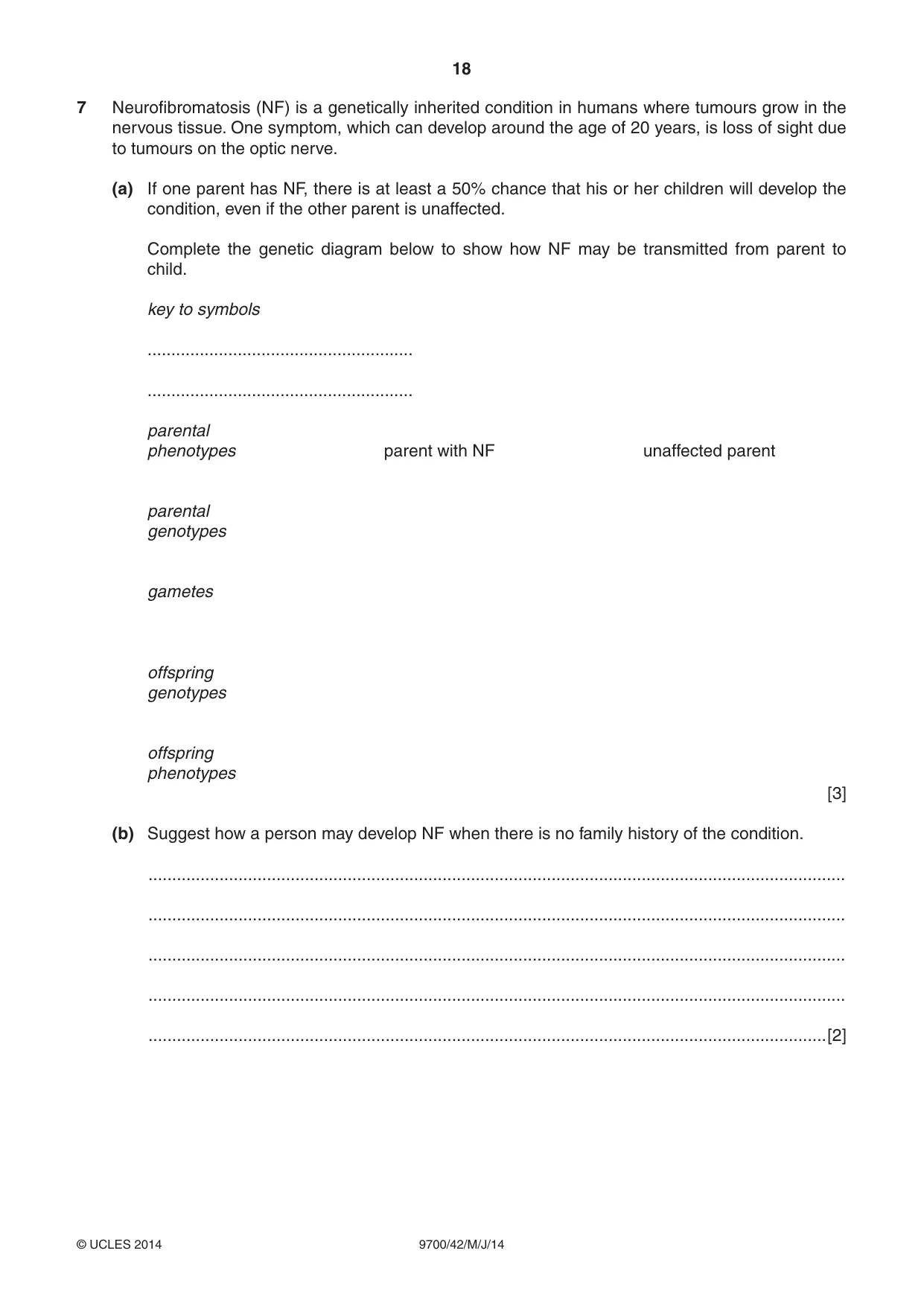 Cambridge A Level Biology 9700 2014 May/June Paper 4 · Variant 2 question paper, page 18 of 24