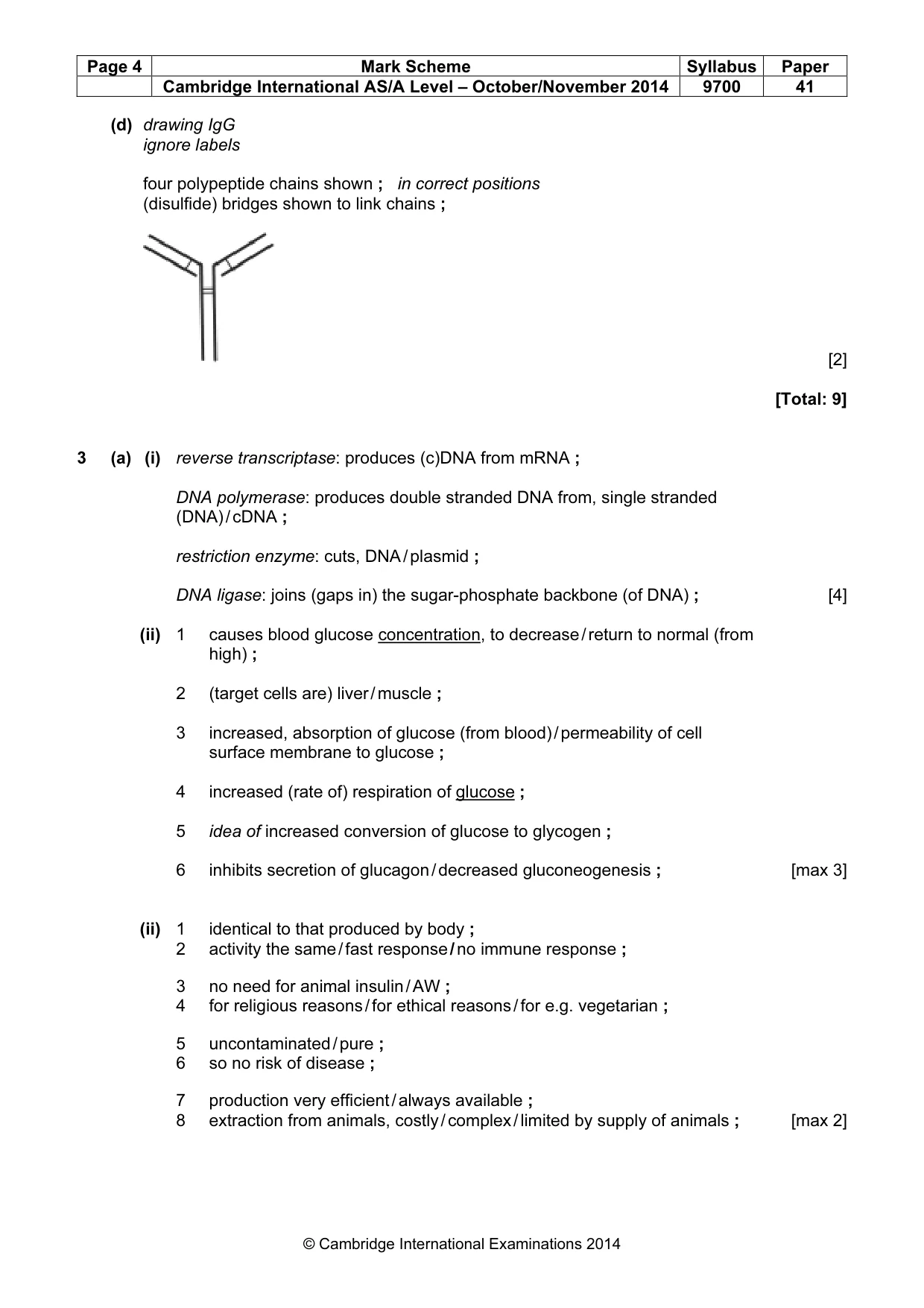 Mark scheme, page 4 of 11