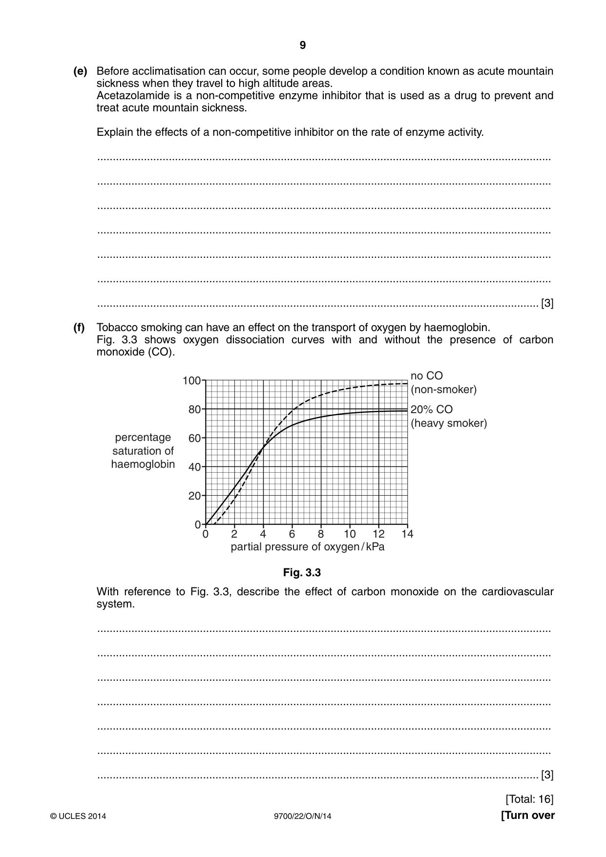 Cambridge A Level Biology 9700 2014 Oct/Nov Paper 2 · Variant 2 question paper, page 9 of 16