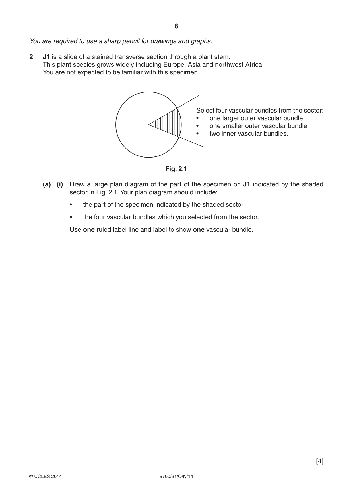 Cambridge A Level Biology 9700 2014 Oct/Nov Paper 3 · Variant 1 question paper, page 8 of 16