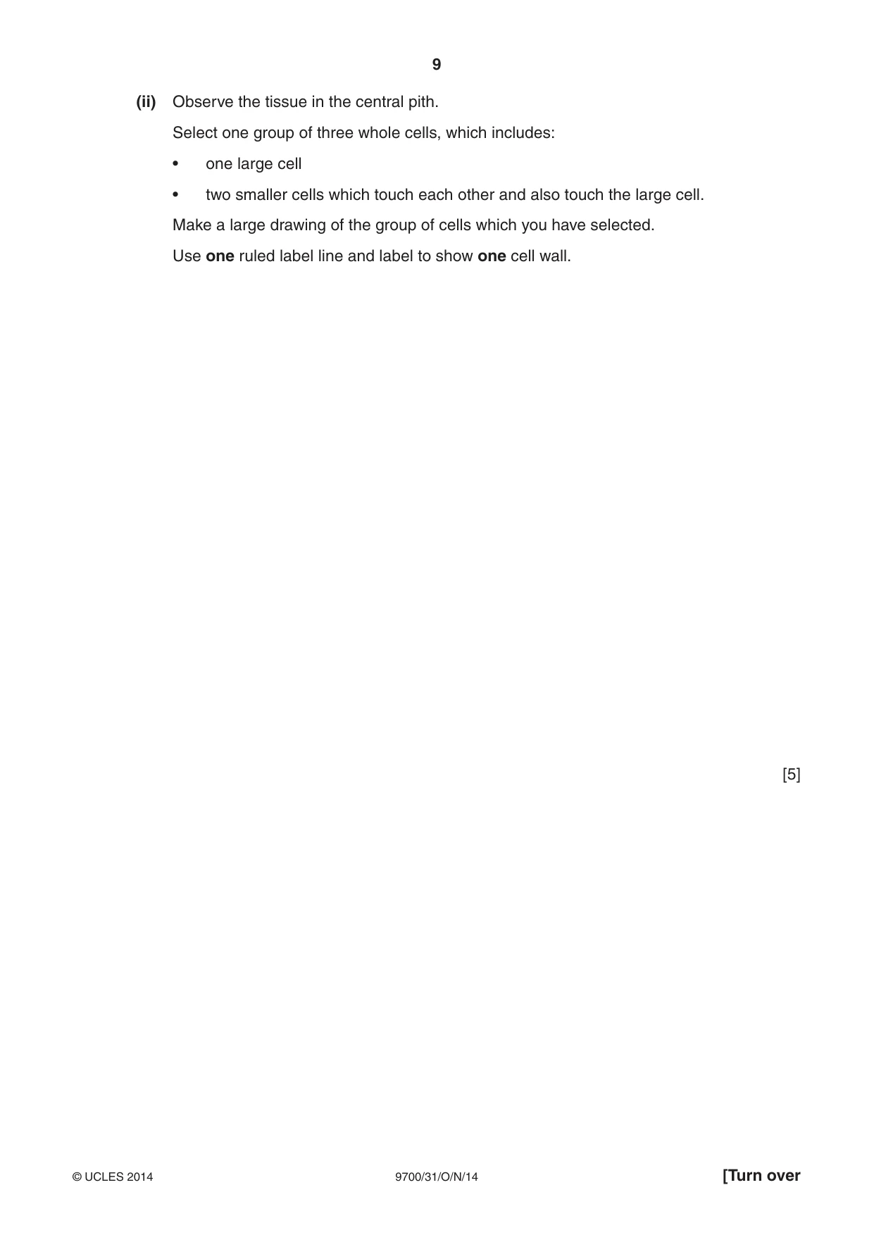 Cambridge A Level Biology 9700 2014 Oct/Nov Paper 3 · Variant 1 question paper, page 9 of 16