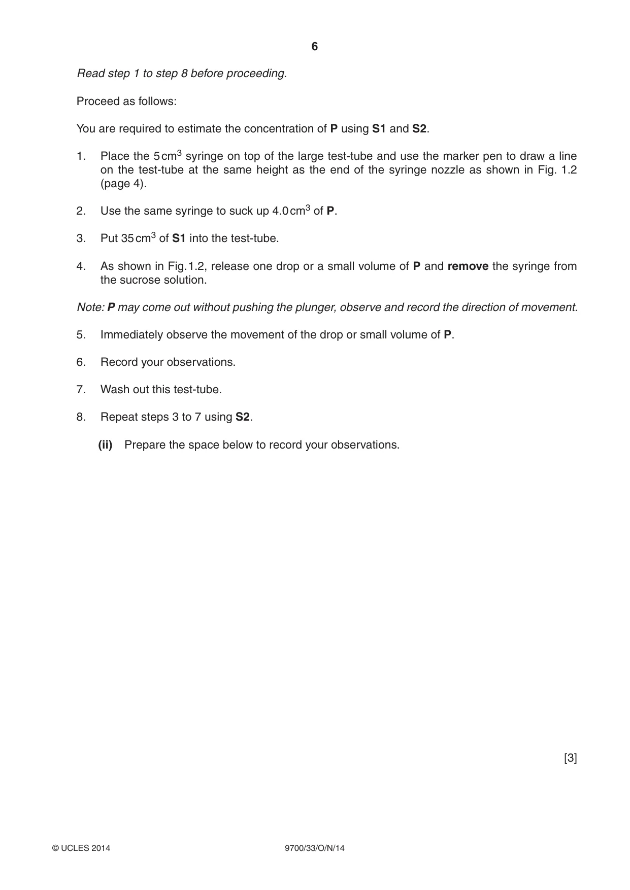 Cambridge A Level Biology 9700 2014 Oct/Nov Paper 3 · Variant 3 question paper, page 6 of 16