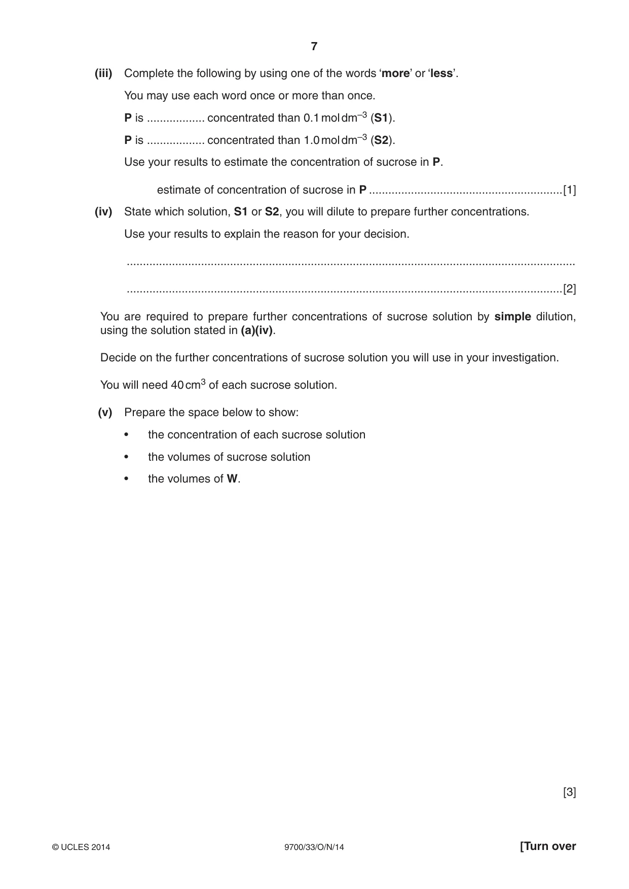 Cambridge A Level Biology 9700 2014 Oct/Nov Paper 3 · Variant 3 question paper, page 7 of 16