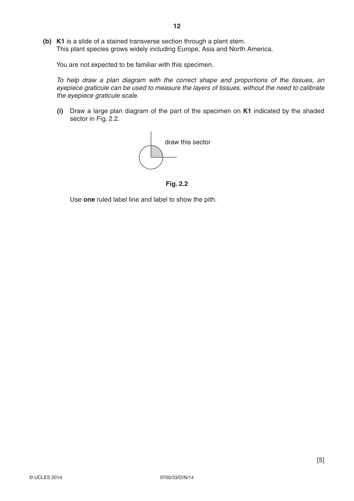 Cambridge A Level Biology 9700 2014 Oct/Nov Paper 3 · Variant 3 question paper, page 12 of 16