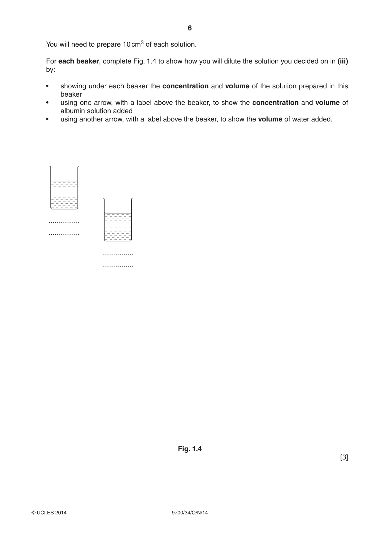 Cambridge A Level Biology 9700 2014 Oct/Nov Paper 3 · Variant 4 question paper, page 6 of 16