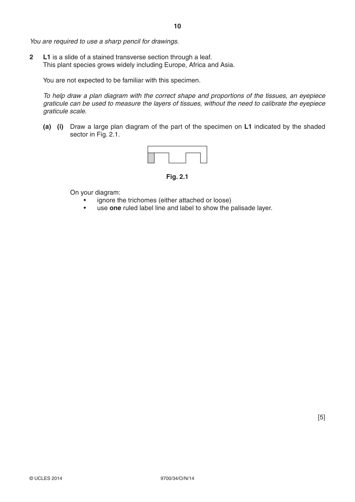 Cambridge A Level Biology 9700 2014 Oct/Nov Paper 3 · Variant 4 question paper, page 10 of 16