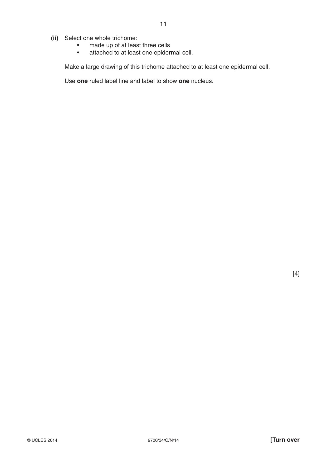 Cambridge A Level Biology 9700 2014 Oct/Nov Paper 3 · Variant 4 question paper, page 11 of 16