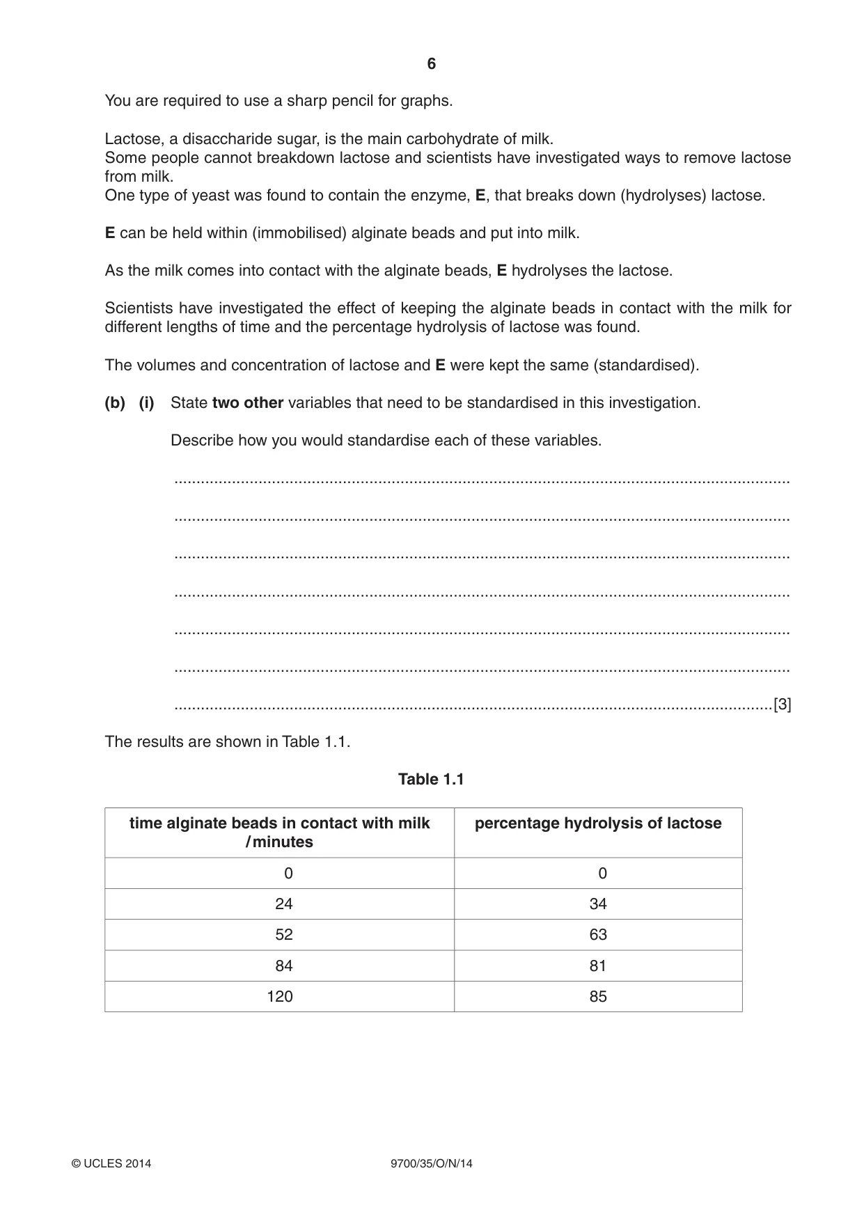 Cambridge A Level Biology 9700 2014 Oct/Nov Paper 3 · Variant 5 question paper, page 6 of 16