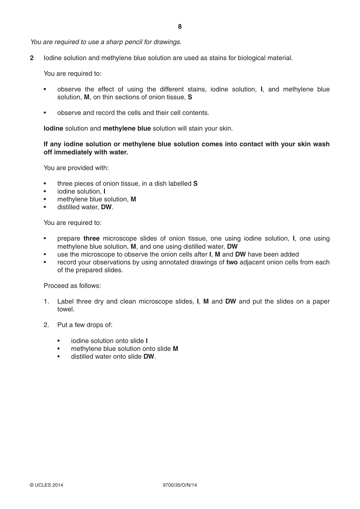 Cambridge A Level Biology 9700 2014 Oct/Nov Paper 3 · Variant 5 question paper, page 8 of 16