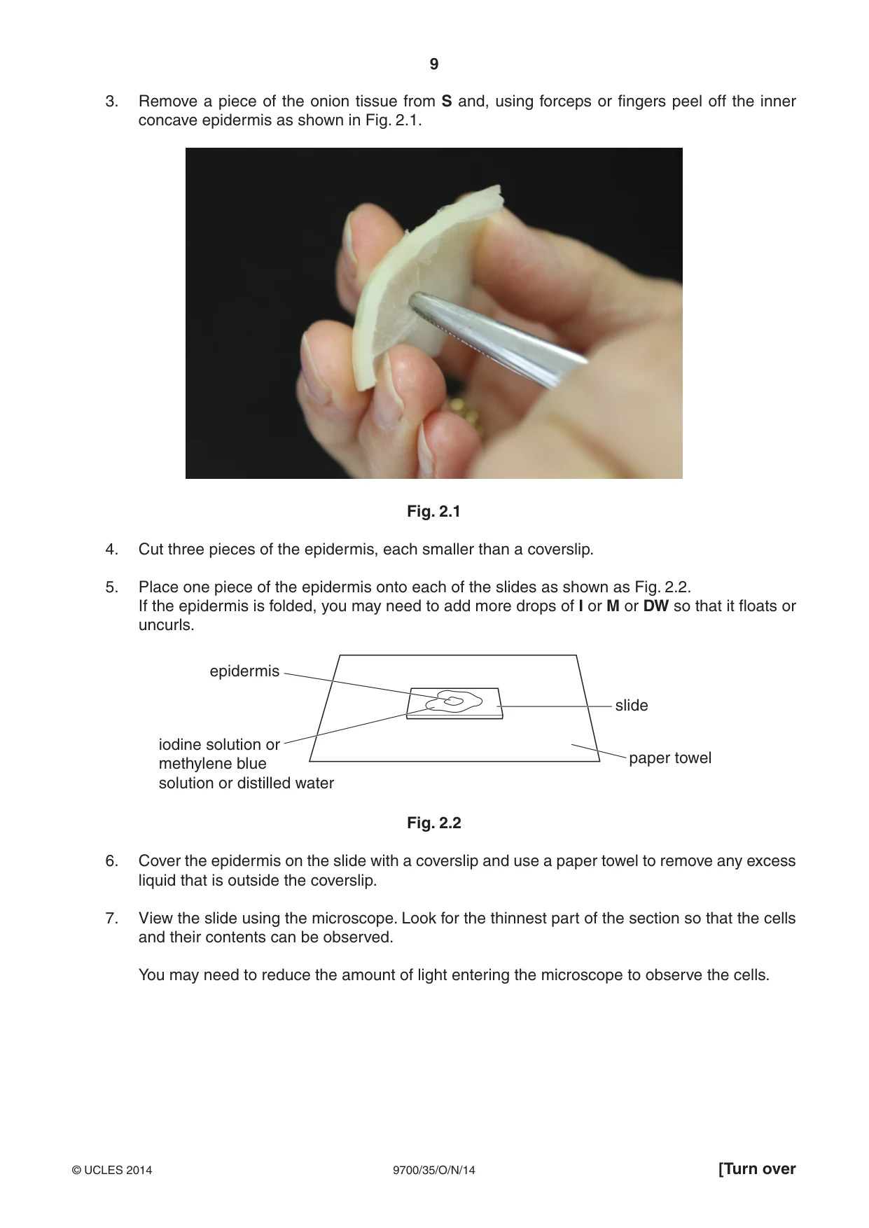 Cambridge A Level Biology 9700 2014 Oct/Nov Paper 3 · Variant 5 question paper, page 9 of 16
