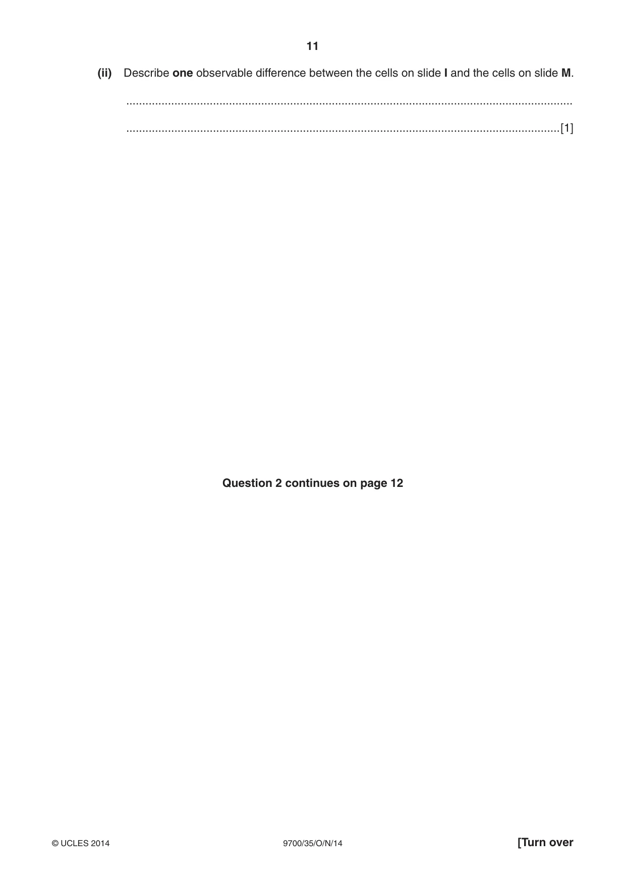 Cambridge A Level Biology 9700 2014 Oct/Nov Paper 3 · Variant 5 question paper, page 11 of 16