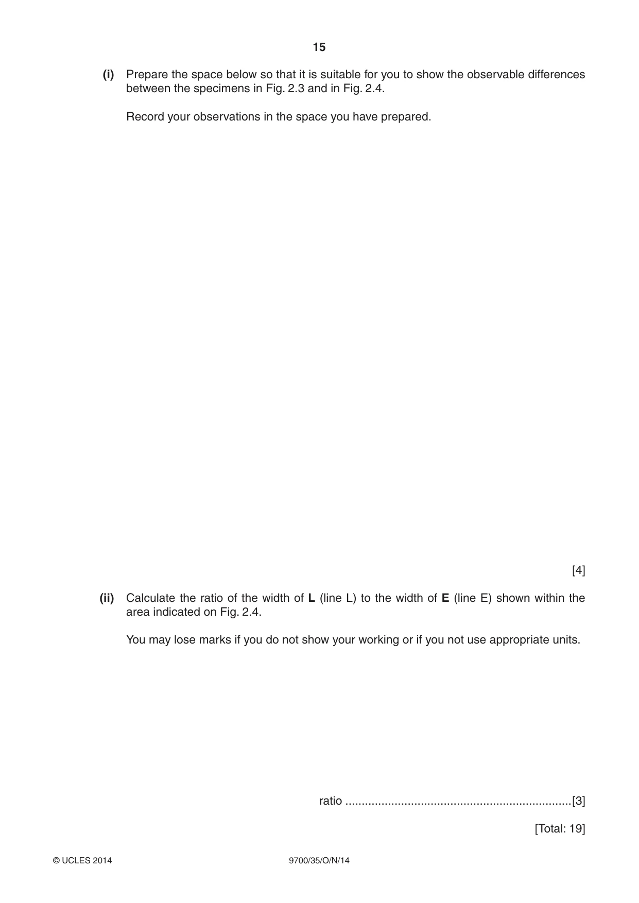 Cambridge A Level Biology 9700 2014 Oct/Nov Paper 3 · Variant 5 question paper, page 15 of 16