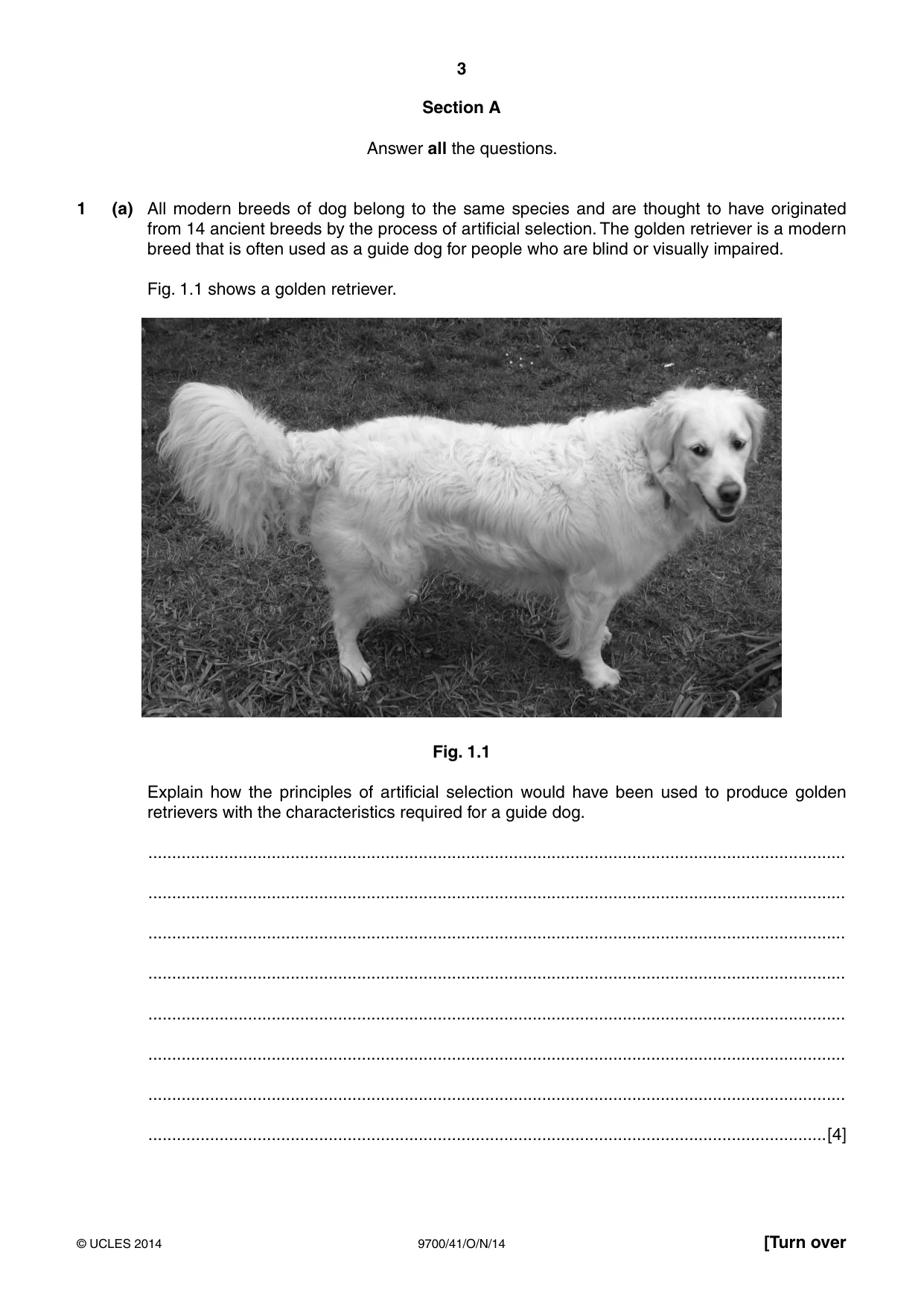 Cambridge A Level Biology 9700 2014 Oct/Nov Paper 4 · Variant 1 question paper, page 3 of 24