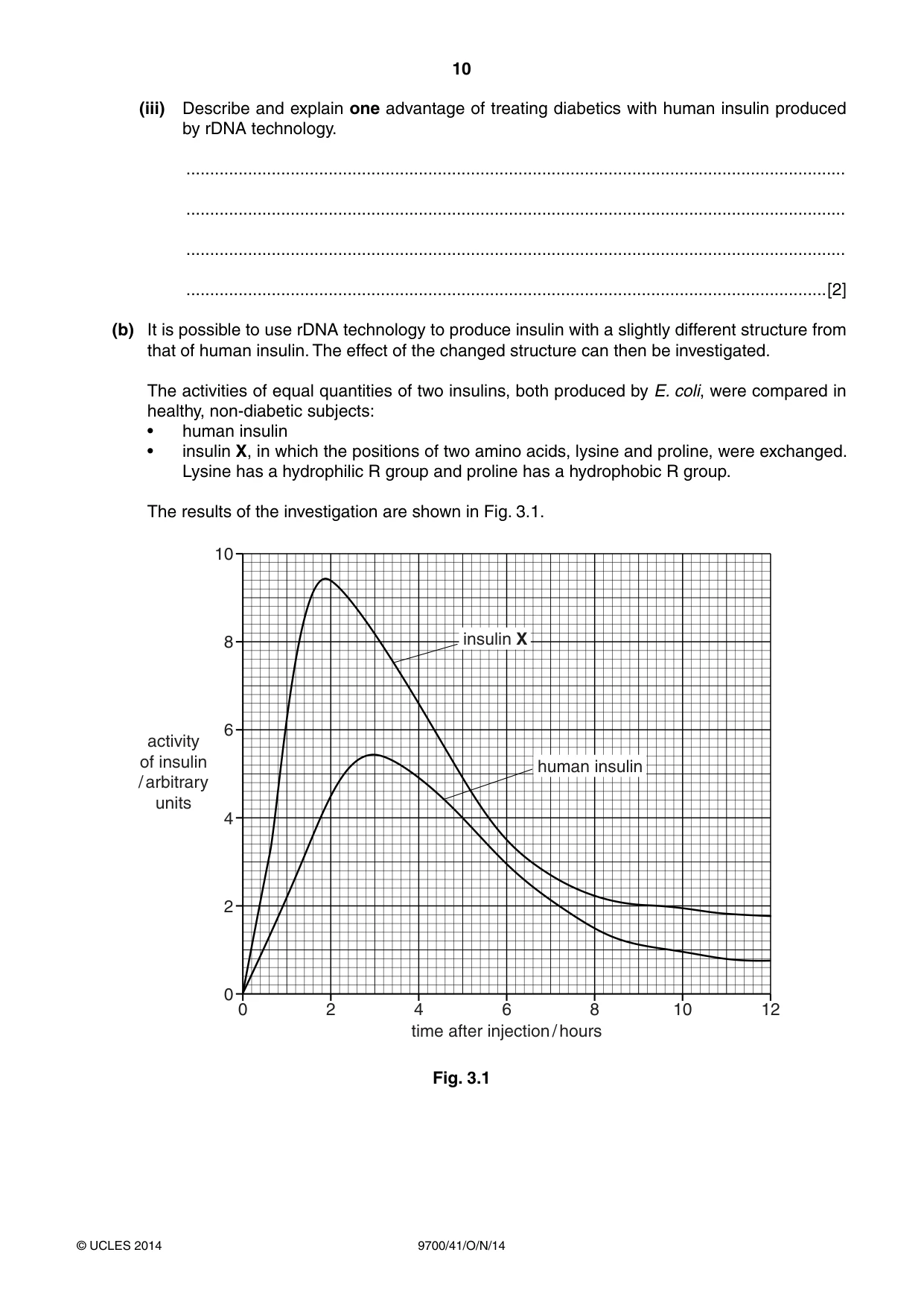Cambridge A Level Biology 9700 2014 Oct/Nov Paper 4 · Variant 1 question paper, page 10 of 24