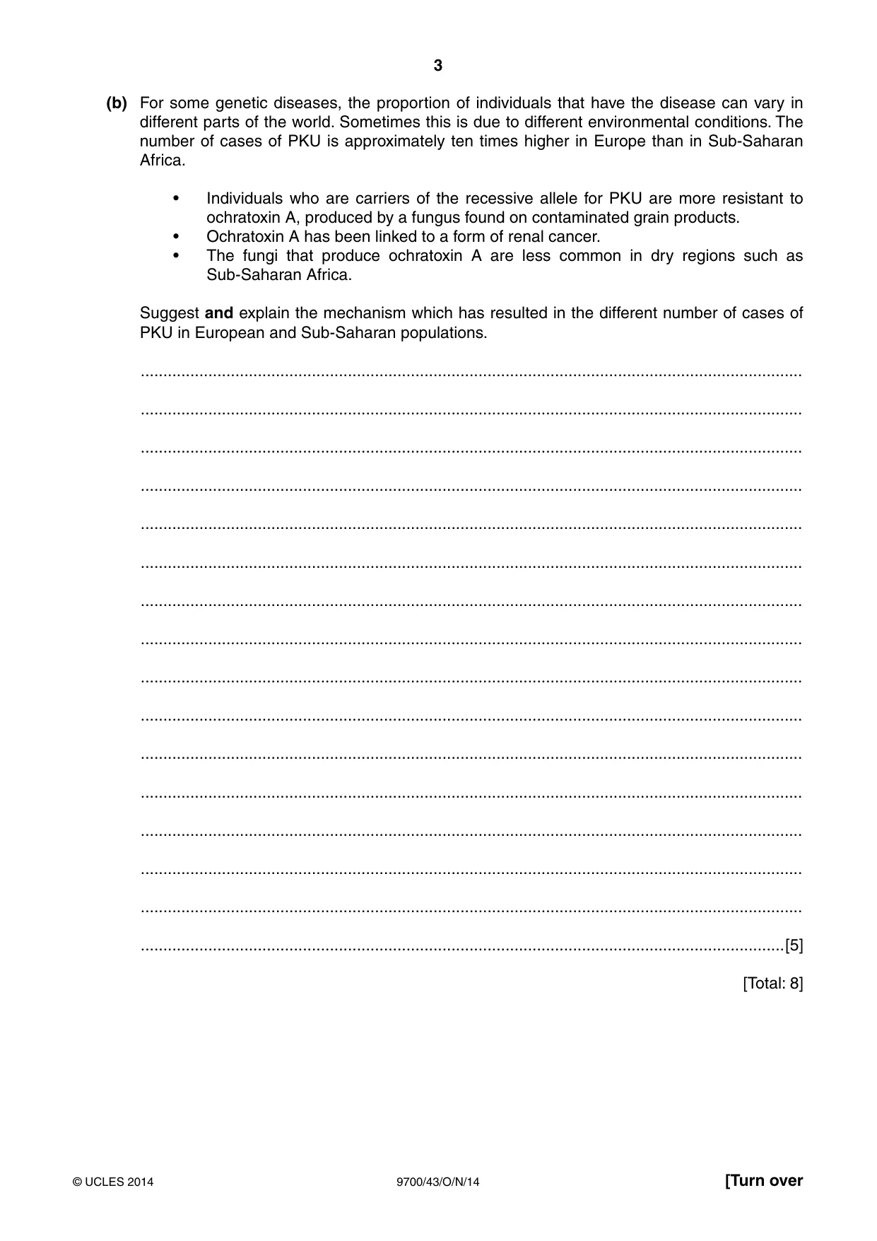 Cambridge A Level Biology 9700 2014 Oct/Nov Paper 4 · Variant 3 question paper, page 3 of 24