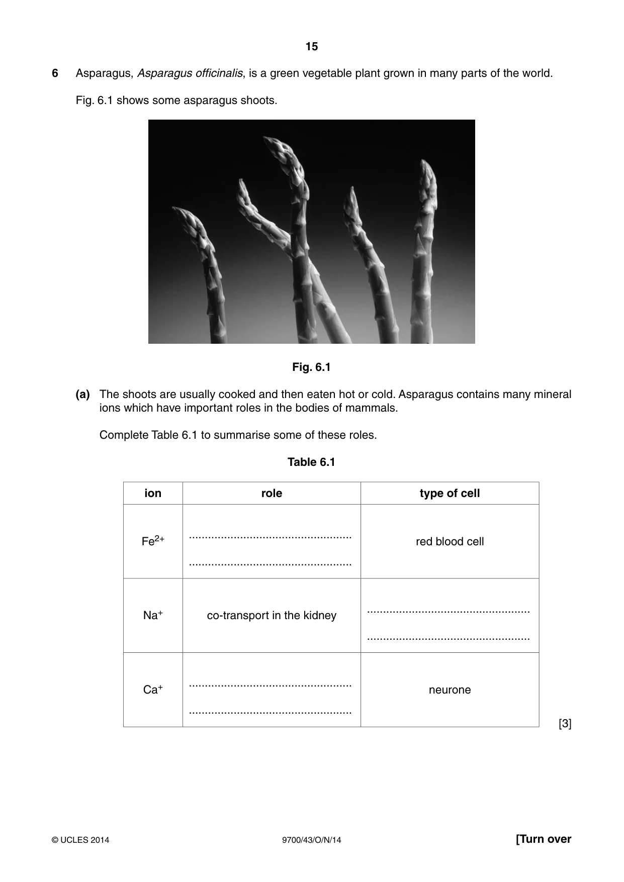 Cambridge A Level Biology 9700 2014 Oct/Nov Paper 4 · Variant 3 question paper, page 15 of 24