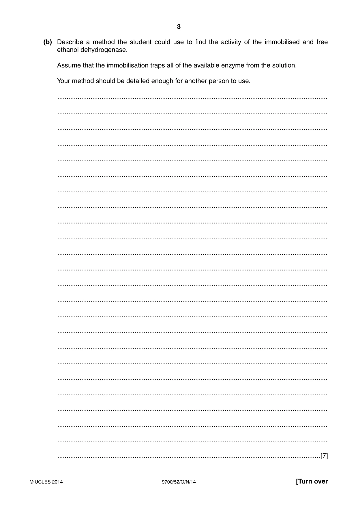 Cambridge A Level Biology 9700 2014 Oct/Nov Paper 5 · Variant 2 question paper, page 3 of 8