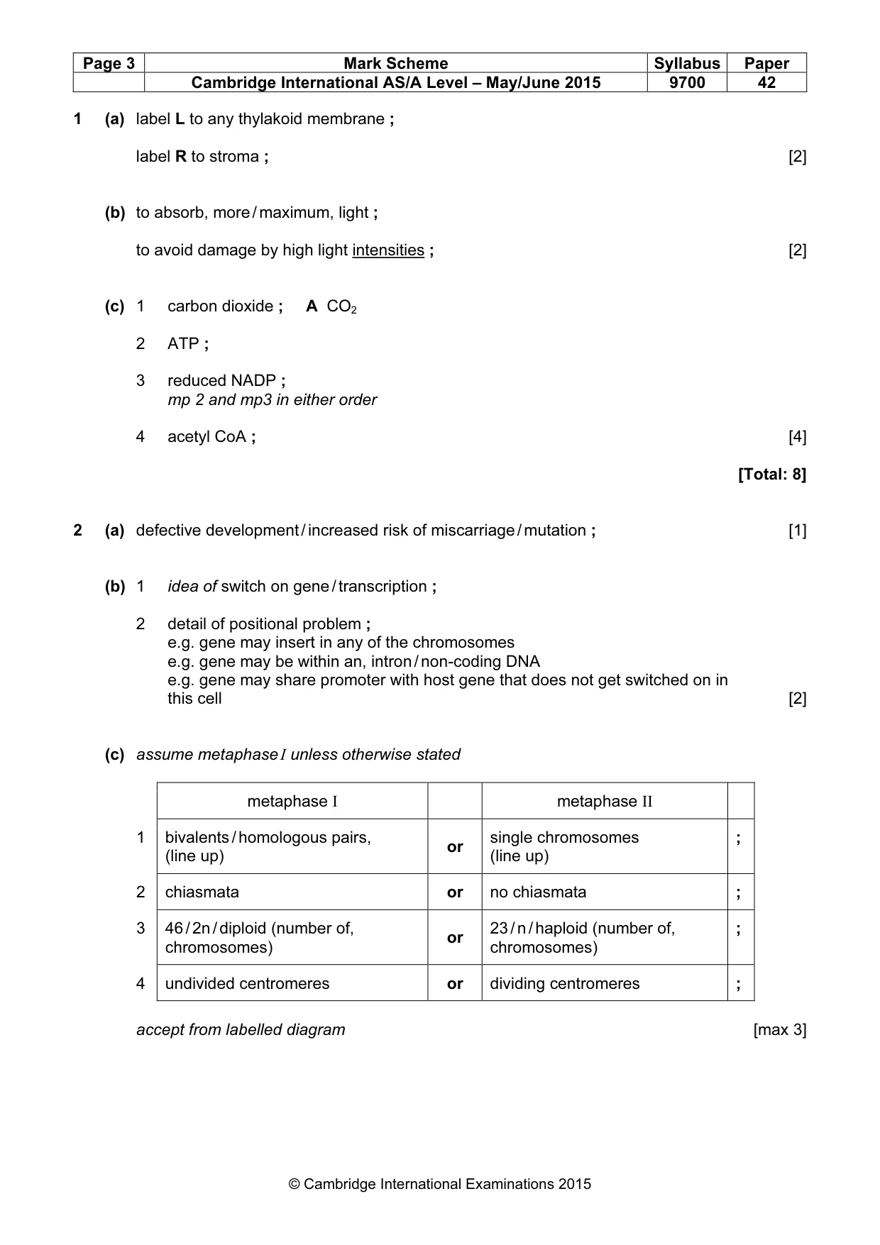 Mark scheme, page 3 of 11