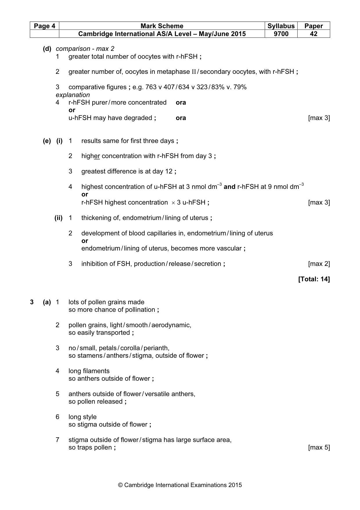 Mark scheme, page 4 of 11