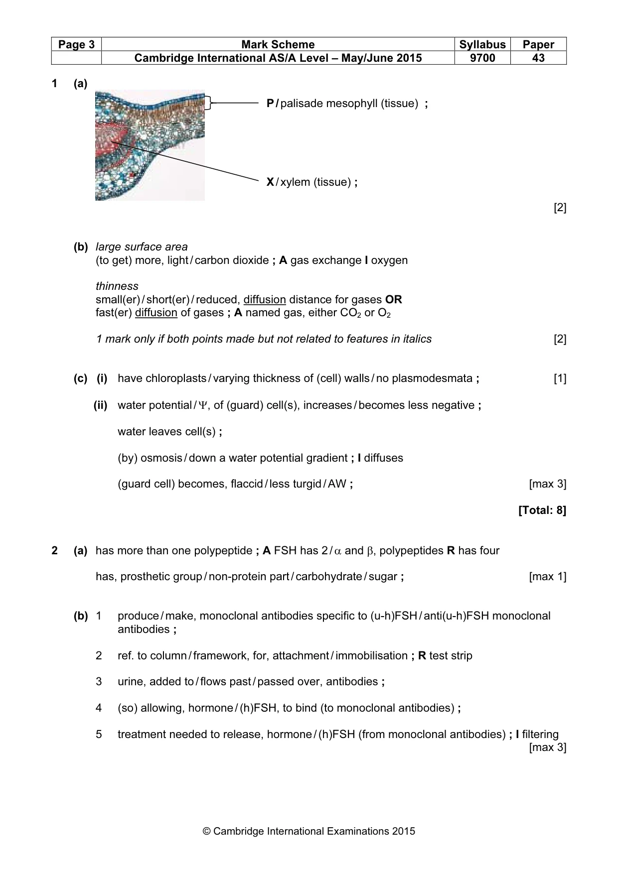 Mark scheme, page 3 of 13