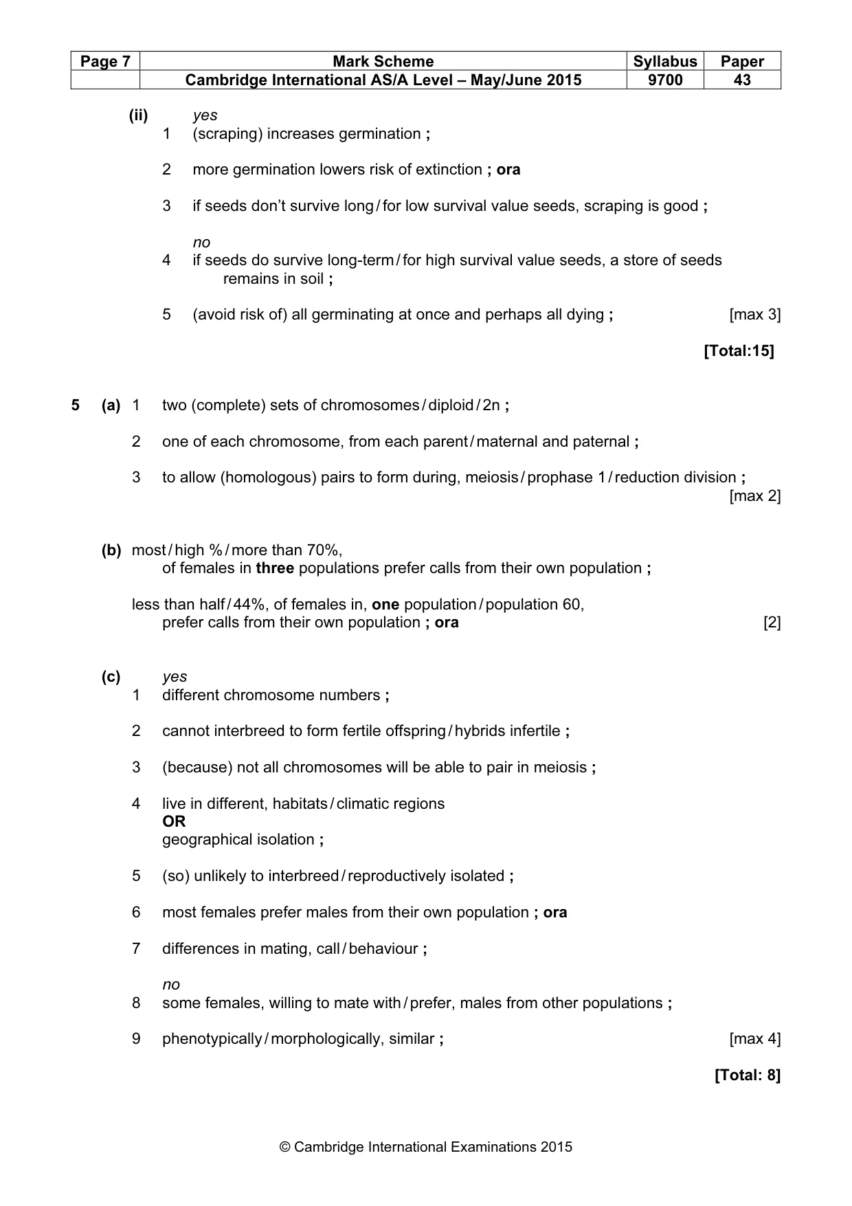 Mark scheme, page 7 of 13