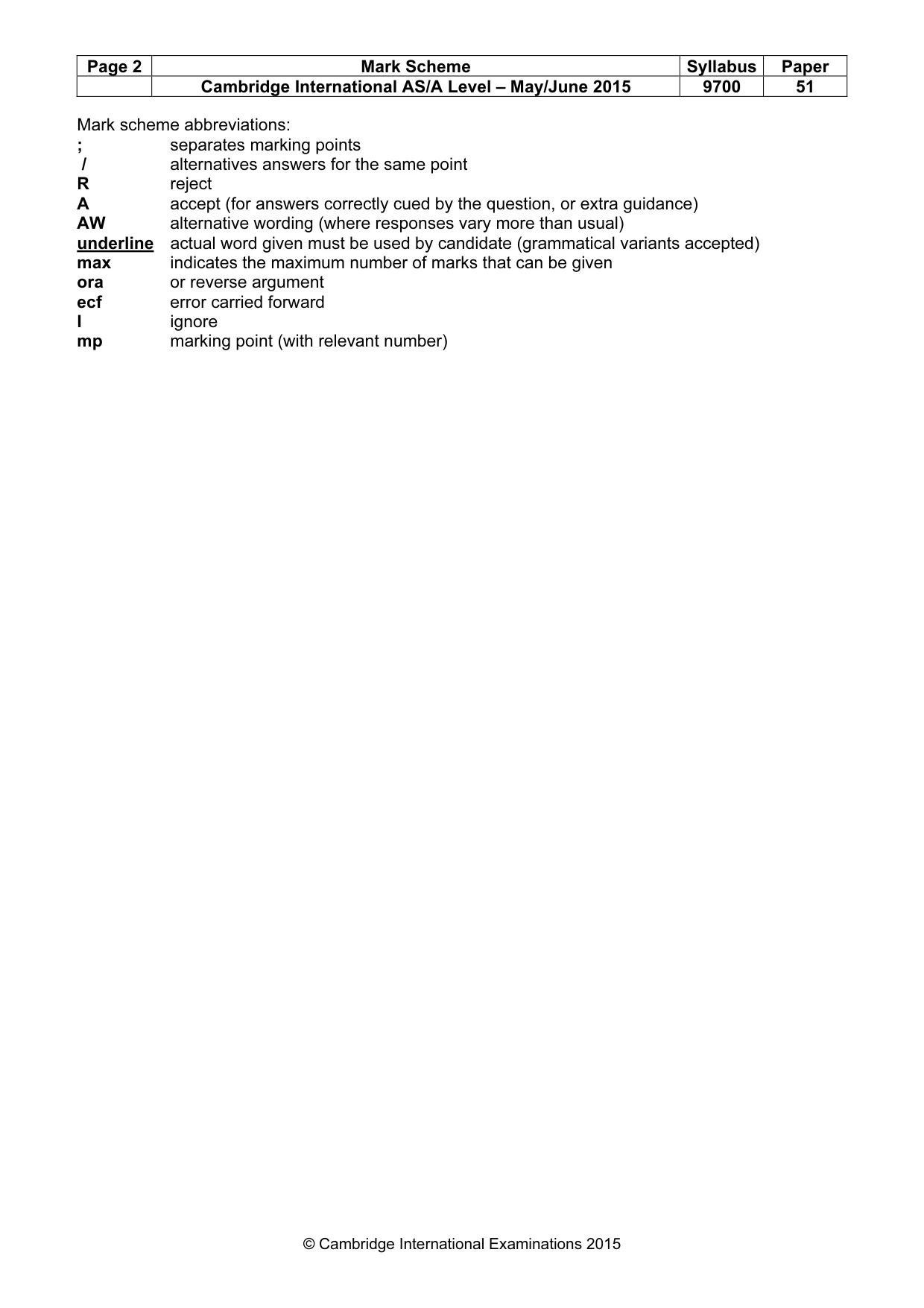 Mark scheme, page 2 of 10