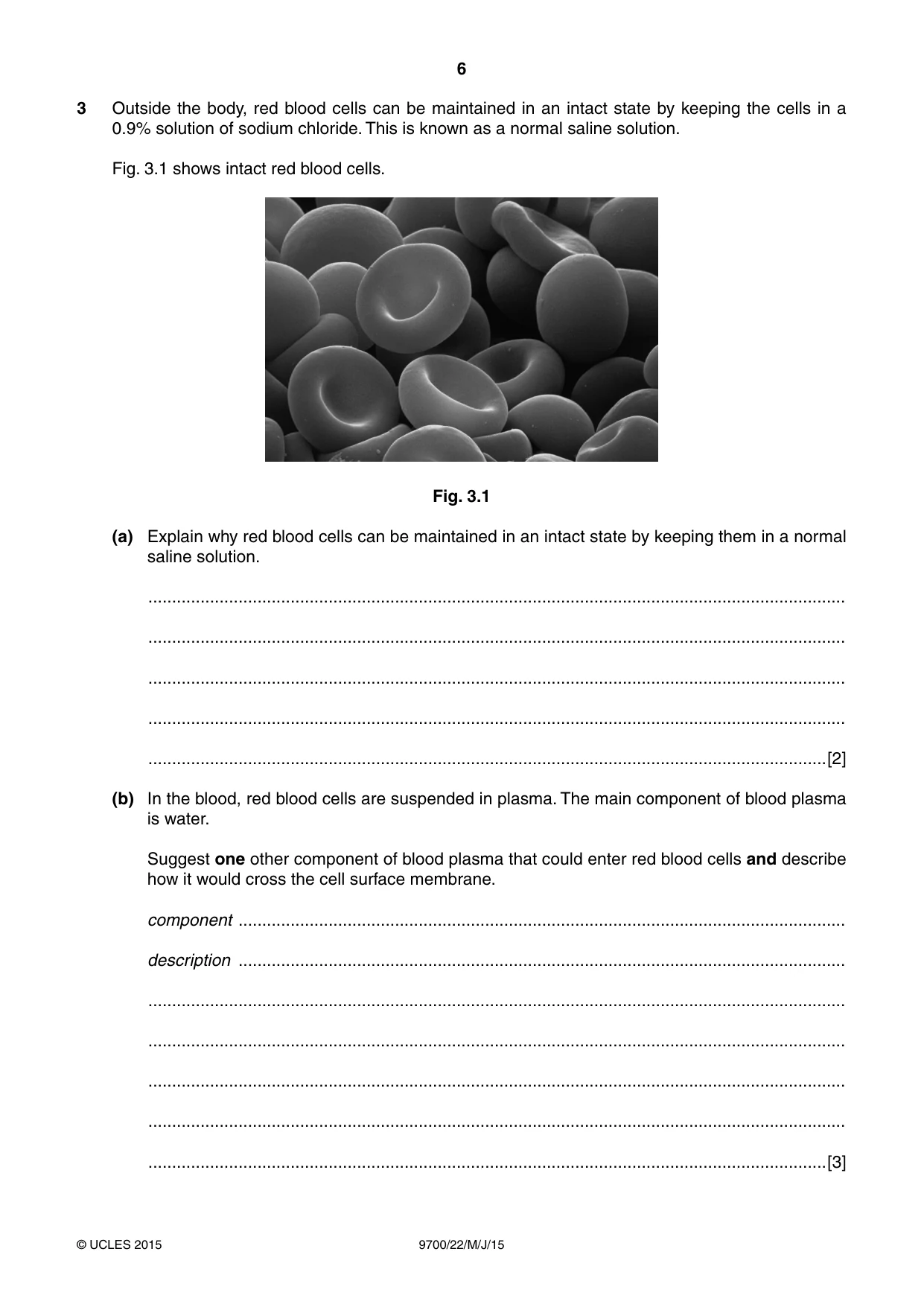 Cambridge A Level Biology 9700 2015 May/June Paper 2 · Variant 2 question paper, page 6 of 16