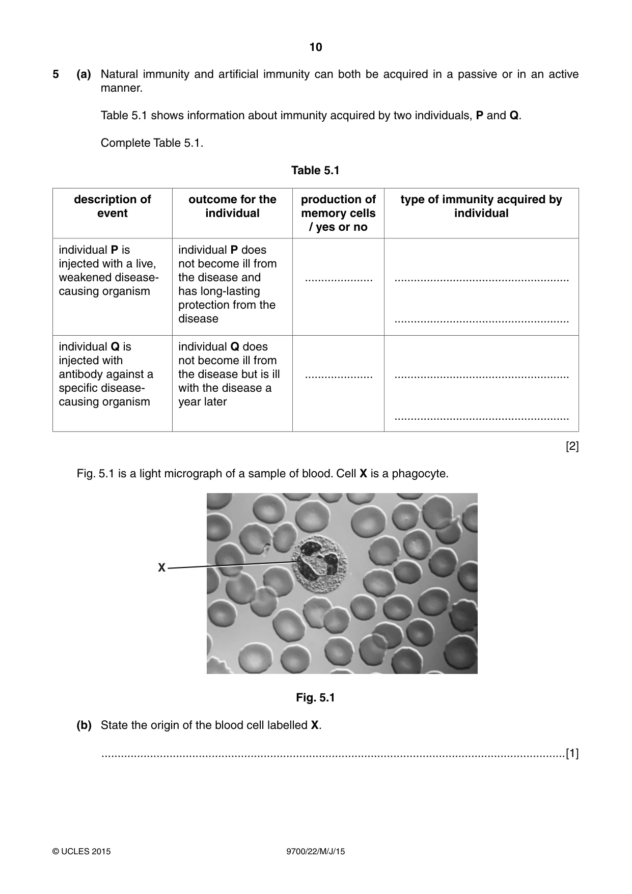 Cambridge A Level Biology 9700 2015 May/June Paper 2 · Variant 2 question paper, page 10 of 16
