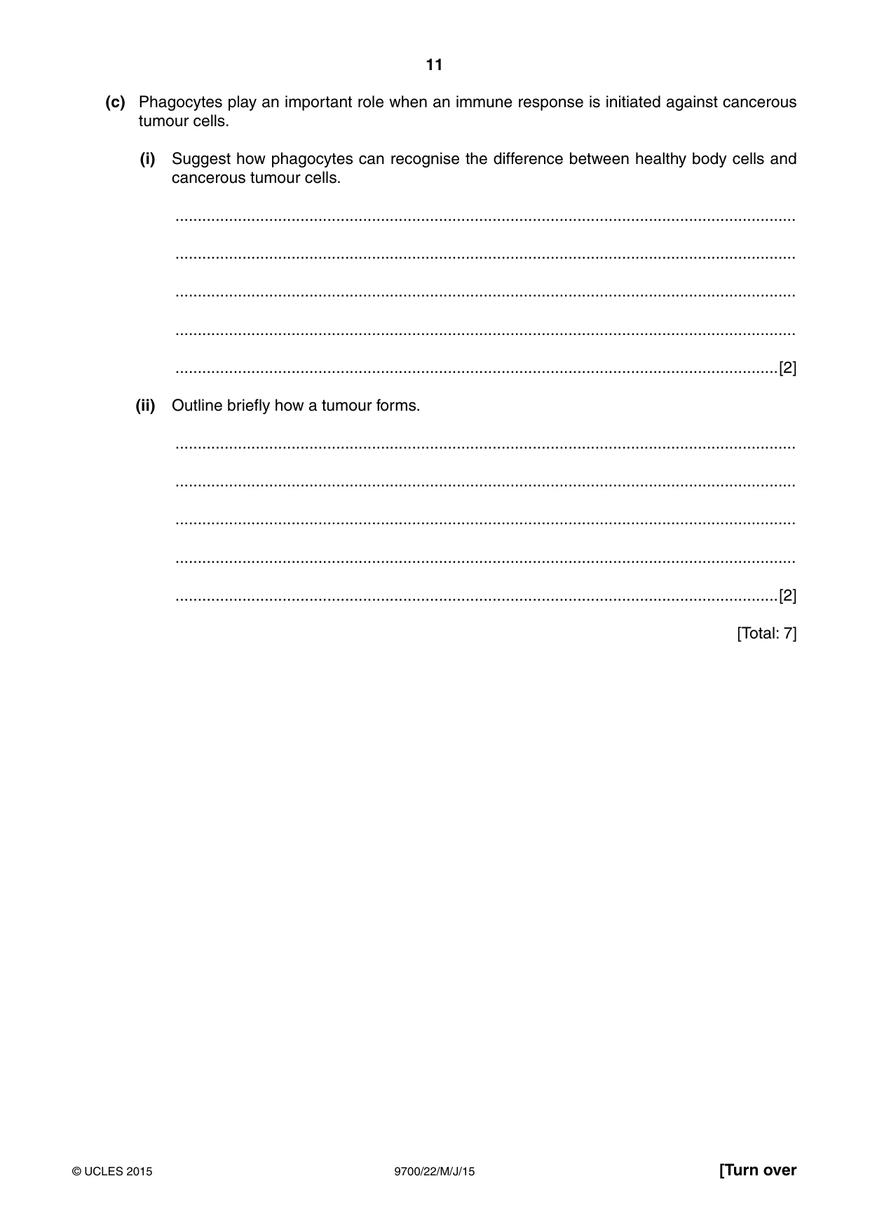 Cambridge A Level Biology 9700 2015 May/June Paper 2 · Variant 2 question paper, page 11 of 16