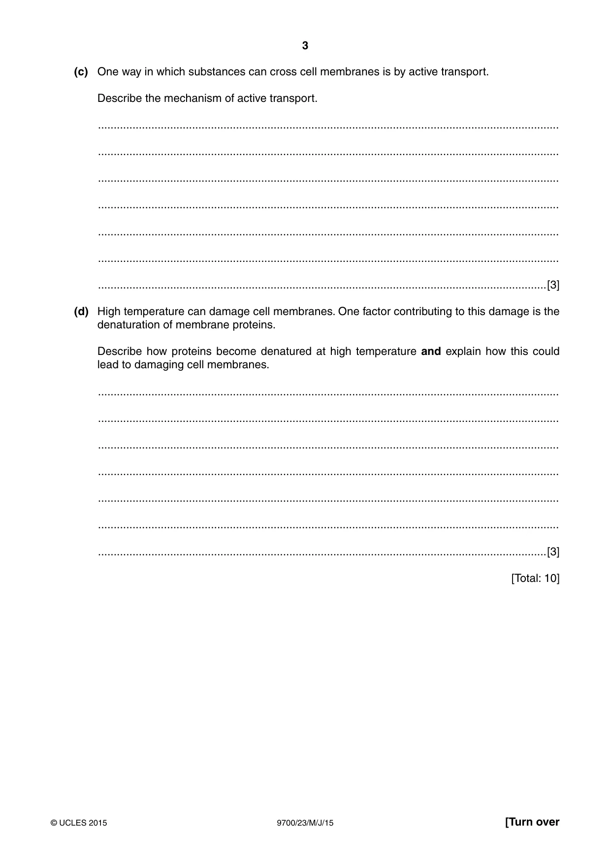 Cambridge A Level Biology 9700 2015 May/June Paper 2 · Variant 3 question paper, page 3 of 16