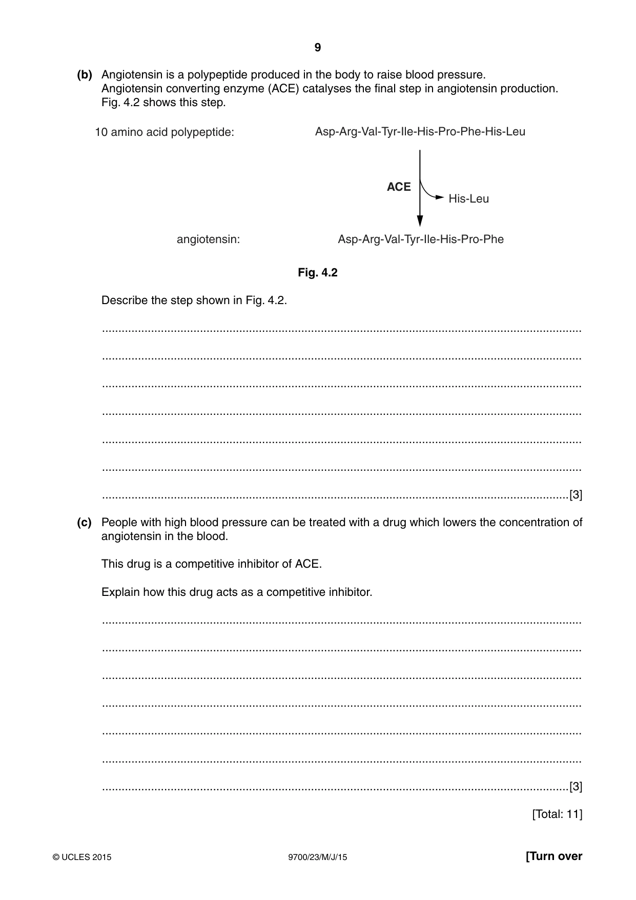 Cambridge A Level Biology 9700 2015 May/June Paper 2 · Variant 3 question paper, page 9 of 16