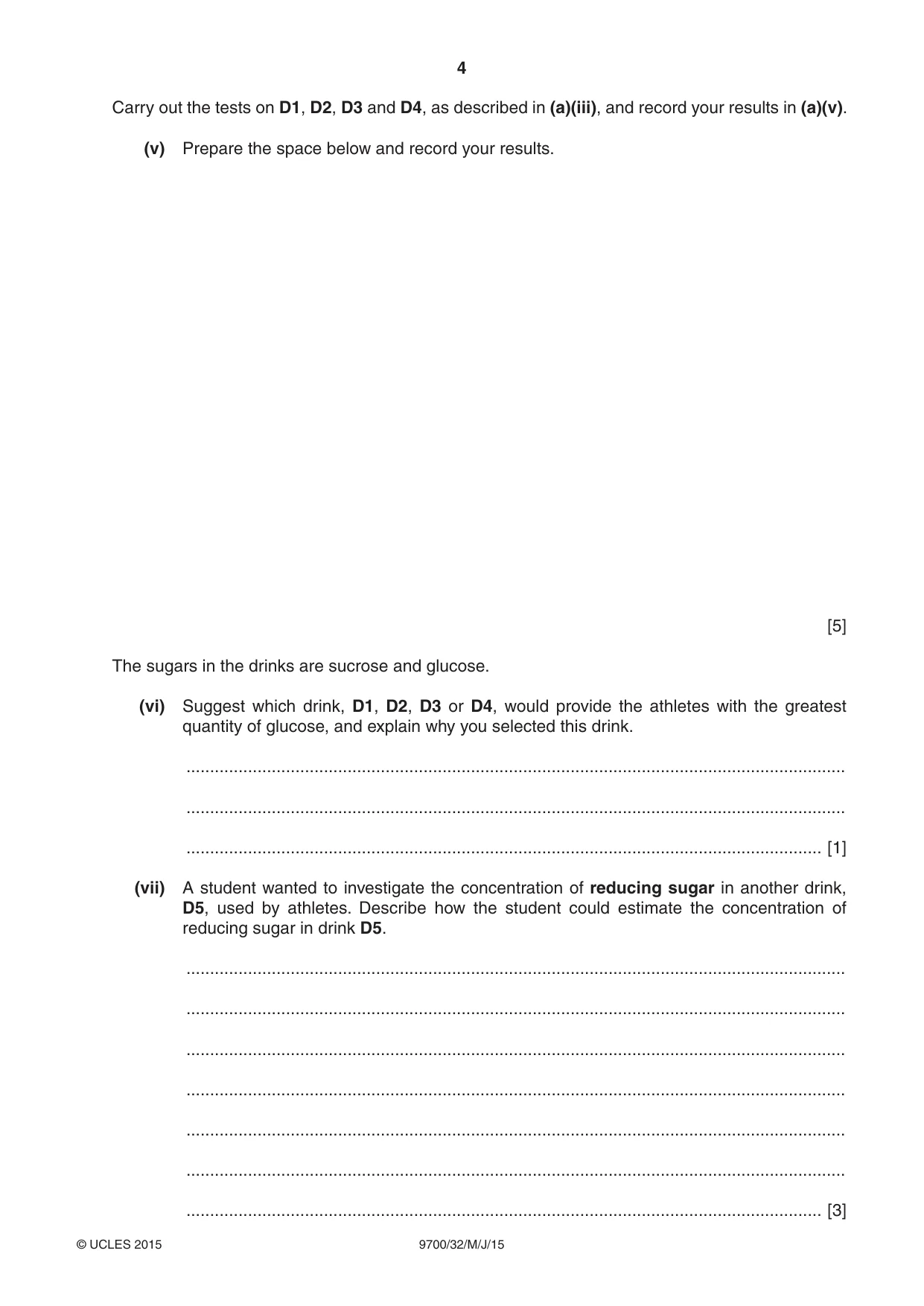 Cambridge A Level Biology 9700 2015 May/June Paper 3 · Variant 2 question paper, page 4 of 12