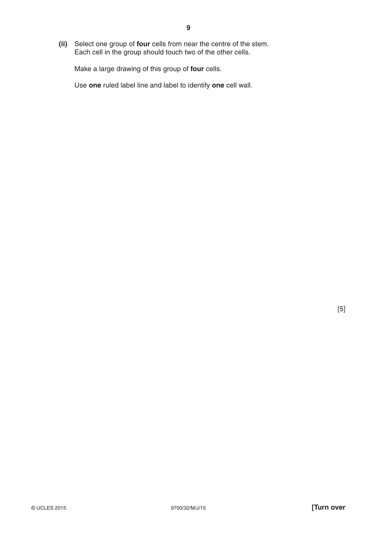 Cambridge A Level Biology 9700 2015 May/June Paper 3 · Variant 2 question paper, page 9 of 12